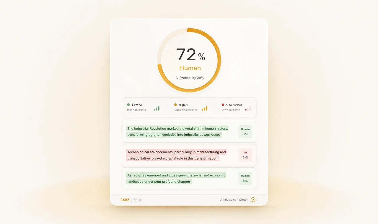 AI detector preview